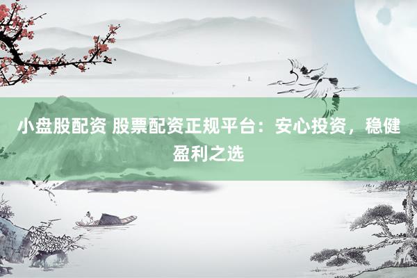 小盘股配资 股票配资正规平台：安心投资，稳健盈利之选