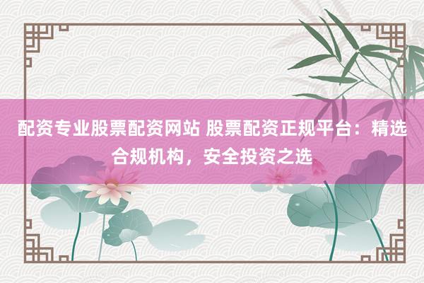 配资专业股票配资网站 股票配资正规平台：精选合规机构，安全投资之选