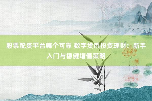 股票配资平台哪个可靠 数字货币投资理财：新手入门与稳健增值策略