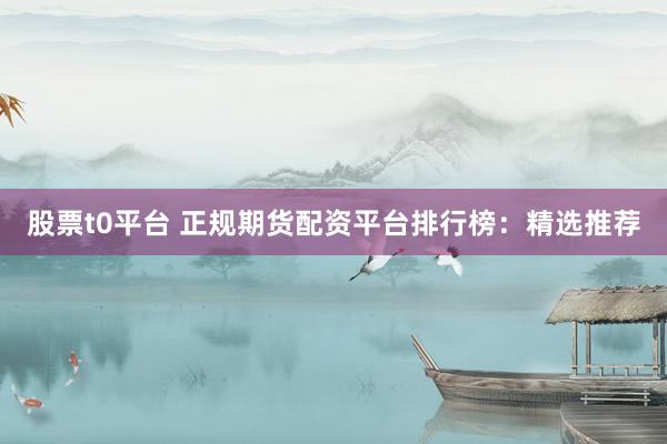 股票t0平台 正规期货配资平台排行榜：精选推荐